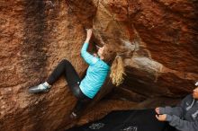 Bouldering in Hueco Tanks on 12/19/2019 with Blue Lizard Climbing and Yoga

Filename: SRM_20191219_1308450.jpg
Aperture: f/4.5
Shutter Speed: 1/250
Body: Canon EOS-1D Mark II
Lens: Canon EF 16-35mm f/2.8 L