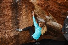 Bouldering in Hueco Tanks on 12/19/2019 with Blue Lizard Climbing and Yoga

Filename: SRM_20191219_1311020.jpg
Aperture: f/4.5
Shutter Speed: 1/250
Body: Canon EOS-1D Mark II
Lens: Canon EF 16-35mm f/2.8 L