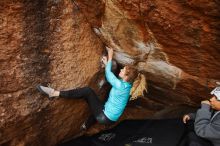 Bouldering in Hueco Tanks on 12/19/2019 with Blue Lizard Climbing and Yoga

Filename: SRM_20191219_1312460.jpg
Aperture: f/4.5
Shutter Speed: 1/250
Body: Canon EOS-1D Mark II
Lens: Canon EF 16-35mm f/2.8 L