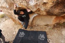 Bouldering in Hueco Tanks on 12/19/2019 with Blue Lizard Climbing and Yoga

Filename: SRM_20191219_1333020.jpg
Aperture: f/4.5
Shutter Speed: 1/250
Body: Canon EOS-1D Mark II
Lens: Canon EF 16-35mm f/2.8 L