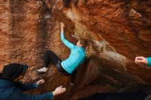 Bouldering in Hueco Tanks on 12/19/2019 with Blue Lizard Climbing and Yoga

Filename: SRM_20191219_1338530.jpg
Aperture: f/5.6
Shutter Speed: 1/250
Body: Canon EOS-1D Mark II
Lens: Canon EF 16-35mm f/2.8 L