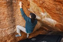 Bouldering in Hueco Tanks on 12/19/2019 with Blue Lizard Climbing and Yoga

Filename: SRM_20191219_1340040.jpg
Aperture: f/4.0
Shutter Speed: 1/250
Body: Canon EOS-1D Mark II
Lens: Canon EF 16-35mm f/2.8 L