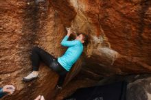 Bouldering in Hueco Tanks on 12/19/2019 with Blue Lizard Climbing and Yoga

Filename: SRM_20191219_1343300.jpg
Aperture: f/5.6
Shutter Speed: 1/250
Body: Canon EOS-1D Mark II
Lens: Canon EF 16-35mm f/2.8 L