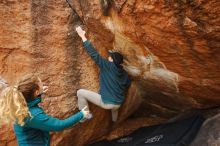 Bouldering in Hueco Tanks on 12/19/2019 with Blue Lizard Climbing and Yoga

Filename: SRM_20191219_1344330.jpg
Aperture: f/4.5
Shutter Speed: 1/250
Body: Canon EOS-1D Mark II
Lens: Canon EF 16-35mm f/2.8 L