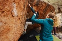 Bouldering in Hueco Tanks on 12/19/2019 with Blue Lizard Climbing and Yoga

Filename: SRM_20191219_1344380.jpg
Aperture: f/5.6
Shutter Speed: 1/250
Body: Canon EOS-1D Mark II
Lens: Canon EF 16-35mm f/2.8 L