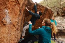 Bouldering in Hueco Tanks on 12/19/2019 with Blue Lizard Climbing and Yoga

Filename: SRM_20191219_1344391.jpg
Aperture: f/5.6
Shutter Speed: 1/250
Body: Canon EOS-1D Mark II
Lens: Canon EF 16-35mm f/2.8 L