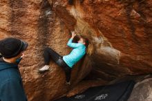 Bouldering in Hueco Tanks on 12/19/2019 with Blue Lizard Climbing and Yoga

Filename: SRM_20191219_1353300.jpg
Aperture: f/5.0
Shutter Speed: 1/200
Body: Canon EOS-1D Mark II
Lens: Canon EF 16-35mm f/2.8 L