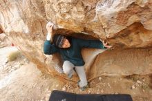 Bouldering in Hueco Tanks on 12/19/2019 with Blue Lizard Climbing and Yoga

Filename: SRM_20191219_1357580.jpg
Aperture: f/5.6
Shutter Speed: 1/200
Body: Canon EOS-1D Mark II
Lens: Canon EF 16-35mm f/2.8 L