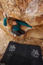 Bouldering in Hueco Tanks on 12/19/2019 with Blue Lizard Climbing and Yoga

Filename: SRM_20191219_1358590.jpg
Aperture: f/6.3
Shutter Speed: 1/200
Body: Canon EOS-1D Mark II
Lens: Canon EF 16-35mm f/2.8 L