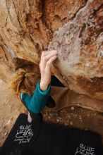 Bouldering in Hueco Tanks on 12/19/2019 with Blue Lizard Climbing and Yoga

Filename: SRM_20191219_1359131.jpg
Aperture: f/8.0
Shutter Speed: 1/200
Body: Canon EOS-1D Mark II
Lens: Canon EF 16-35mm f/2.8 L