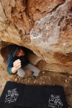 Bouldering in Hueco Tanks on 12/19/2019 with Blue Lizard Climbing and Yoga

Filename: SRM_20191219_1359380.jpg
Aperture: f/5.0
Shutter Speed: 1/250
Body: Canon EOS-1D Mark II
Lens: Canon EF 16-35mm f/2.8 L