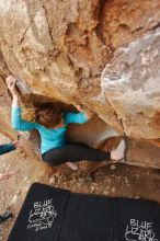 Bouldering in Hueco Tanks on 12/19/2019 with Blue Lizard Climbing and Yoga

Filename: SRM_20191219_1404230.jpg
Aperture: f/5.0
Shutter Speed: 1/250
Body: Canon EOS-1D Mark II
Lens: Canon EF 16-35mm f/2.8 L