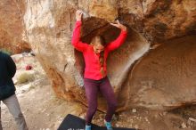 Bouldering in Hueco Tanks on 12/19/2019 with Blue Lizard Climbing and Yoga

Filename: SRM_20191219_1407070.jpg
Aperture: f/5.0
Shutter Speed: 1/250
Body: Canon EOS-1D Mark II
Lens: Canon EF 16-35mm f/2.8 L