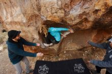 Bouldering in Hueco Tanks on 12/19/2019 with Blue Lizard Climbing and Yoga

Filename: SRM_20191219_1410060.jpg
Aperture: f/6.3
Shutter Speed: 1/250
Body: Canon EOS-1D Mark II
Lens: Canon EF 16-35mm f/2.8 L