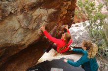 Bouldering in Hueco Tanks on 12/19/2019 with Blue Lizard Climbing and Yoga

Filename: SRM_20191219_1418310.jpg
Aperture: f/4.0
Shutter Speed: 1/250
Body: Canon EOS-1D Mark II
Lens: Canon EF 16-35mm f/2.8 L