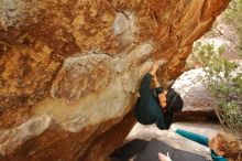 Bouldering in Hueco Tanks on 12/19/2019 with Blue Lizard Climbing and Yoga

Filename: SRM_20191219_1422390.jpg
Aperture: f/4.0
Shutter Speed: 1/250
Body: Canon EOS-1D Mark II
Lens: Canon EF 16-35mm f/2.8 L