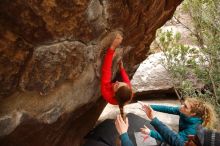 Bouldering in Hueco Tanks on 12/19/2019 with Blue Lizard Climbing and Yoga

Filename: SRM_20191219_1428250.jpg
Aperture: f/4.0
Shutter Speed: 1/250
Body: Canon EOS-1D Mark II
Lens: Canon EF 16-35mm f/2.8 L