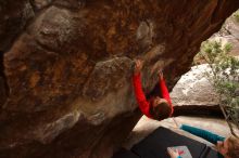 Bouldering in Hueco Tanks on 12/19/2019 with Blue Lizard Climbing and Yoga

Filename: SRM_20191219_1450040.jpg
Aperture: f/4.5
Shutter Speed: 1/250
Body: Canon EOS-1D Mark II
Lens: Canon EF 16-35mm f/2.8 L