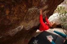 Bouldering in Hueco Tanks on 12/19/2019 with Blue Lizard Climbing and Yoga

Filename: SRM_20191219_1450090.jpg
Aperture: f/4.0
Shutter Speed: 1/250
Body: Canon EOS-1D Mark II
Lens: Canon EF 16-35mm f/2.8 L