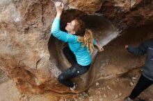 Bouldering in Hueco Tanks on 12/19/2019 with Blue Lizard Climbing and Yoga

Filename: SRM_20191219_1523130.jpg
Aperture: f/5.0
Shutter Speed: 1/250
Body: Canon EOS-1D Mark II
Lens: Canon EF 16-35mm f/2.8 L