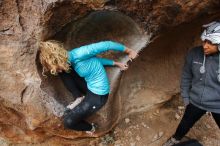 Bouldering in Hueco Tanks on 12/19/2019 with Blue Lizard Climbing and Yoga

Filename: SRM_20191219_1523580.jpg
Aperture: f/4.5
Shutter Speed: 1/250
Body: Canon EOS-1D Mark II
Lens: Canon EF 16-35mm f/2.8 L