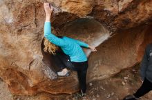 Bouldering in Hueco Tanks on 12/19/2019 with Blue Lizard Climbing and Yoga

Filename: SRM_20191219_1525330.jpg
Aperture: f/5.0
Shutter Speed: 1/250
Body: Canon EOS-1D Mark II
Lens: Canon EF 16-35mm f/2.8 L