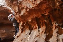 Bouldering in Hueco Tanks on 12/19/2019 with Blue Lizard Climbing and Yoga

Filename: SRM_20191219_1621100.jpg
Aperture: f/2.8
Shutter Speed: 1/50
Body: Canon EOS-1D Mark II
Lens: Canon EF 16-35mm f/2.8 L