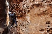 Bouldering in Hueco Tanks on 12/19/2019 with Blue Lizard Climbing and Yoga

Filename: SRM_20191219_1623300.jpg
Aperture: f/2.8
Shutter Speed: 1/100
Body: Canon EOS-1D Mark II
Lens: Canon EF 16-35mm f/2.8 L