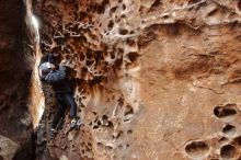 Bouldering in Hueco Tanks on 12/19/2019 with Blue Lizard Climbing and Yoga

Filename: SRM_20191219_1623320.jpg
Aperture: f/2.8
Shutter Speed: 1/100
Body: Canon EOS-1D Mark II
Lens: Canon EF 16-35mm f/2.8 L