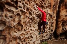 Bouldering in Hueco Tanks on 12/19/2019 with Blue Lizard Climbing and Yoga

Filename: SRM_20191219_1626490.jpg
Aperture: f/3.5
Shutter Speed: 1/160
Body: Canon EOS-1D Mark II
Lens: Canon EF 16-35mm f/2.8 L