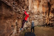 Bouldering in Hueco Tanks on 12/19/2019 with Blue Lizard Climbing and Yoga

Filename: SRM_20191219_1628080.jpg
Aperture: f/3.5
Shutter Speed: 1/125
Body: Canon EOS-1D Mark II
Lens: Canon EF 16-35mm f/2.8 L