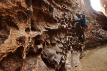 Bouldering in Hueco Tanks on 12/19/2019 with Blue Lizard Climbing and Yoga

Filename: SRM_20191219_1629180.jpg
Aperture: f/2.8
Shutter Speed: 1/125
Body: Canon EOS-1D Mark II
Lens: Canon EF 16-35mm f/2.8 L