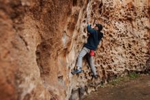 Bouldering in Hueco Tanks on 12/19/2019 with Blue Lizard Climbing and Yoga

Filename: SRM_20191219_1631070.jpg
Aperture: f/3.5
Shutter Speed: 1/100
Body: Canon EOS-1D Mark II
Lens: Canon EF 16-35mm f/2.8 L