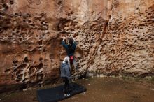 Bouldering in Hueco Tanks on 12/19/2019 with Blue Lizard Climbing and Yoga

Filename: SRM_20191219_1631210.jpg
Aperture: f/3.5
Shutter Speed: 1/100
Body: Canon EOS-1D Mark II
Lens: Canon EF 16-35mm f/2.8 L