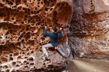 Bouldering in Hueco Tanks on 12/19/2019 with Blue Lizard Climbing and Yoga

Filename: SRM_20191219_1633120.jpg
Aperture: f/2.8
Shutter Speed: 1/40
Body: Canon EOS-1D Mark II
Lens: Canon EF 16-35mm f/2.8 L