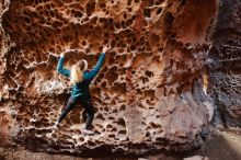 Bouldering in Hueco Tanks on 12/19/2019 with Blue Lizard Climbing and Yoga

Filename: SRM_20191219_1634020.jpg
Aperture: f/2.8
Shutter Speed: 1/40
Body: Canon EOS-1D Mark II
Lens: Canon EF 16-35mm f/2.8 L