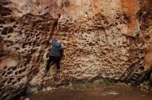 Bouldering in Hueco Tanks on 12/19/2019 with Blue Lizard Climbing and Yoga

Filename: SRM_20191219_1638110.jpg
Aperture: f/4.5
Shutter Speed: 1/100
Body: Canon EOS-1D Mark II
Lens: Canon EF 16-35mm f/2.8 L