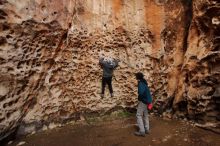 Bouldering in Hueco Tanks on 12/19/2019 with Blue Lizard Climbing and Yoga

Filename: SRM_20191219_1639140.jpg
Aperture: f/4.0
Shutter Speed: 1/100
Body: Canon EOS-1D Mark II
Lens: Canon EF 16-35mm f/2.8 L