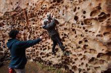 Bouldering in Hueco Tanks on 12/19/2019 with Blue Lizard Climbing and Yoga

Filename: SRM_20191219_1639190.jpg
Aperture: f/3.5
Shutter Speed: 1/100
Body: Canon EOS-1D Mark II
Lens: Canon EF 16-35mm f/2.8 L