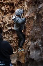 Bouldering in Hueco Tanks on 12/19/2019 with Blue Lizard Climbing and Yoga

Filename: SRM_20191219_1646380.jpg
Aperture: f/2.2
Shutter Speed: 1/100
Body: Canon EOS-1D Mark II
Lens: Canon EF 50mm f/1.8 II