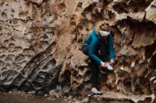 Bouldering in Hueco Tanks on 12/19/2019 with Blue Lizard Climbing and Yoga

Filename: SRM_20191219_1648400.jpg
Aperture: f/2.2
Shutter Speed: 1/100
Body: Canon EOS-1D Mark II
Lens: Canon EF 50mm f/1.8 II