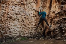 Bouldering in Hueco Tanks on 12/19/2019 with Blue Lizard Climbing and Yoga

Filename: SRM_20191219_1652270.jpg
Aperture: f/2.8
Shutter Speed: 1/100
Body: Canon EOS-1D Mark II
Lens: Canon EF 50mm f/1.8 II