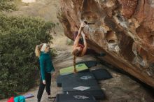 Bouldering in Hueco Tanks on 12/19/2019 with Blue Lizard Climbing and Yoga

Filename: SRM_20191219_1753460.jpg
Aperture: f/3.2
Shutter Speed: 1/250
Body: Canon EOS-1D Mark II
Lens: Canon EF 50mm f/1.8 II