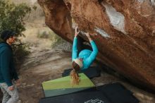 Bouldering in Hueco Tanks on 12/19/2019 with Blue Lizard Climbing and Yoga

Filename: SRM_20191219_1757040.jpg
Aperture: f/3.2
Shutter Speed: 1/250
Body: Canon EOS-1D Mark II
Lens: Canon EF 50mm f/1.8 II