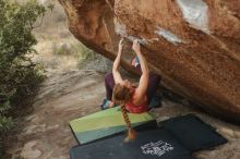 Bouldering in Hueco Tanks on 12/19/2019 with Blue Lizard Climbing and Yoga

Filename: SRM_20191219_1759230.jpg
Aperture: f/2.8
Shutter Speed: 1/250
Body: Canon EOS-1D Mark II
Lens: Canon EF 50mm f/1.8 II