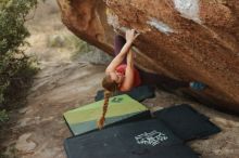 Bouldering in Hueco Tanks on 12/19/2019 with Blue Lizard Climbing and Yoga

Filename: SRM_20191219_1759281.jpg
Aperture: f/2.8
Shutter Speed: 1/250
Body: Canon EOS-1D Mark II
Lens: Canon EF 50mm f/1.8 II