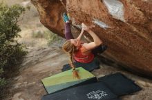 Bouldering in Hueco Tanks on 12/19/2019 with Blue Lizard Climbing and Yoga

Filename: SRM_20191219_1759370.jpg
Aperture: f/2.8
Shutter Speed: 1/250
Body: Canon EOS-1D Mark II
Lens: Canon EF 50mm f/1.8 II