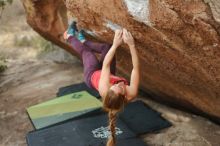 Bouldering in Hueco Tanks on 12/19/2019 with Blue Lizard Climbing and Yoga

Filename: SRM_20191219_1759450.jpg
Aperture: f/2.5
Shutter Speed: 1/250
Body: Canon EOS-1D Mark II
Lens: Canon EF 50mm f/1.8 II