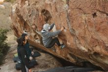 Bouldering in Hueco Tanks on 12/19/2019 with Blue Lizard Climbing and Yoga

Filename: SRM_20191219_1800140.jpg
Aperture: f/3.2
Shutter Speed: 1/250
Body: Canon EOS-1D Mark II
Lens: Canon EF 50mm f/1.8 II