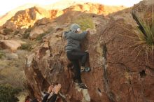 Bouldering in Hueco Tanks on 12/19/2019 with Blue Lizard Climbing and Yoga

Filename: SRM_20191219_1801040.jpg
Aperture: f/4.0
Shutter Speed: 1/250
Body: Canon EOS-1D Mark II
Lens: Canon EF 50mm f/1.8 II